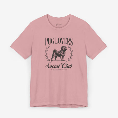 Black Pug Shirt for Women - Pug Lovers Club Tee